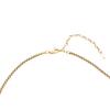 Micro-Inlaid Green Natural Stone Four-Leaf Flower Necklace Light Luxury Simplicity Women'S Copper Alloy, Bone Chain Accessories