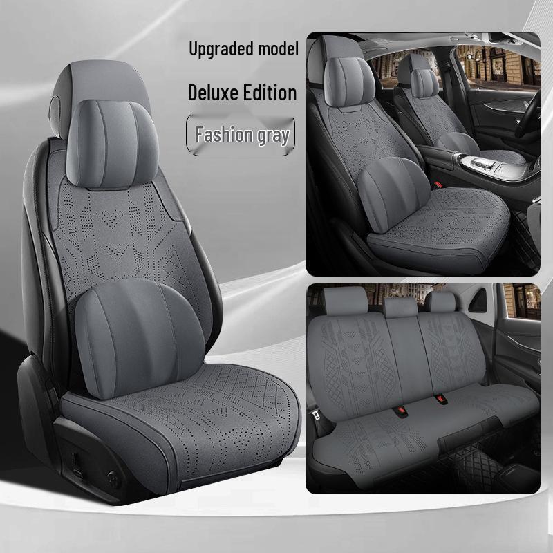 Geely Galaxy L7 Suede Seat Cushions & Covers - Long Teng MAX Asian Games Edition