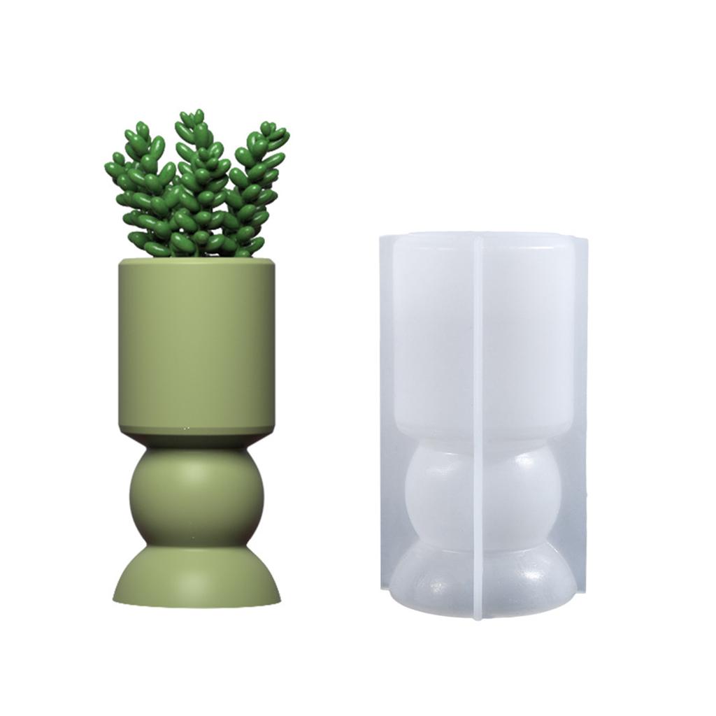 Unique Candle Holder Molds Crafting Molds Round Shape Candle Base Moulds Silicone Texture for Crafting Candlesticks