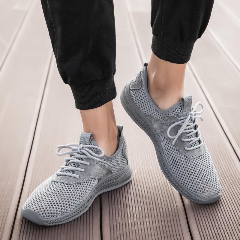 Men's Breathable Flyknit Casual Sports Shoes - Lightweight Mesh Design