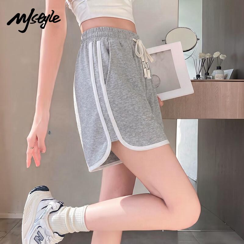 

MJ STYLE Women s Color Block A-Line Casual Shorts XL