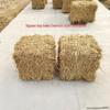 Square Round Hay Bale: Farmhouse Straw Decoration and Photo Prop