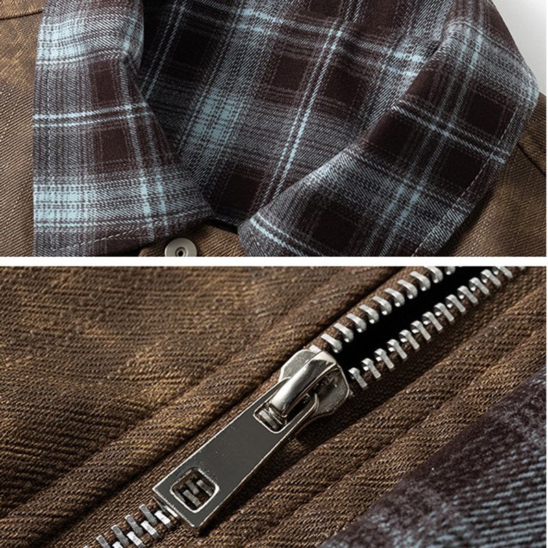 Foreign Trade Export Overplus Order Men's Denim coat Spring and Autumn Loose Casual All-matching Jacket Top Men's Fashion Brand