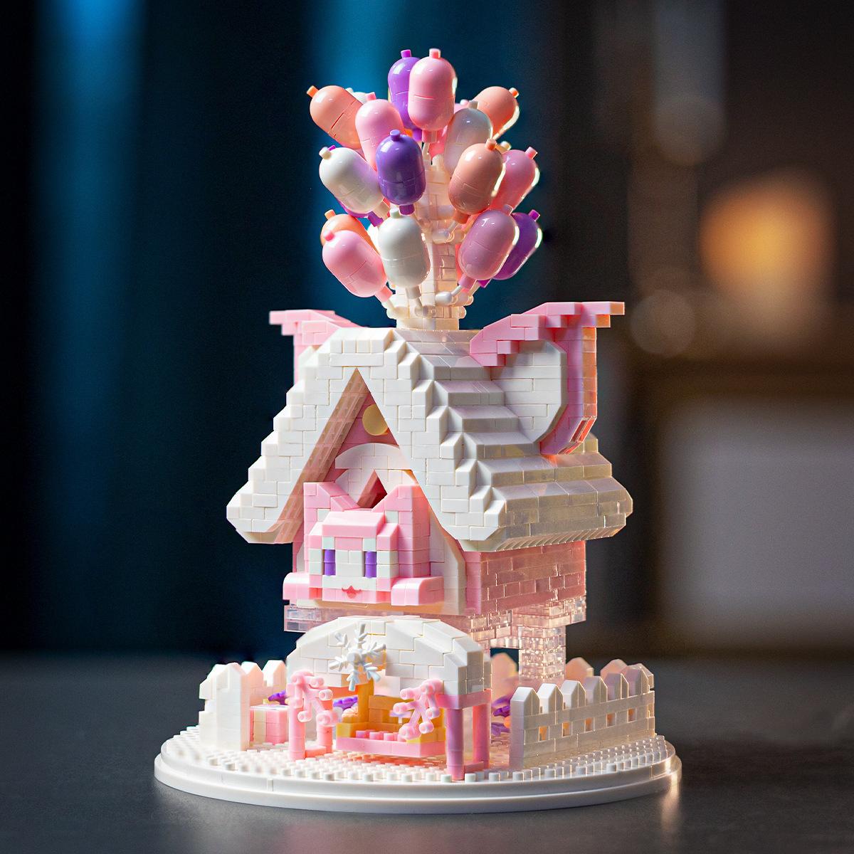 Замок принцессы Сакура Дом на дереве Микро-класс похвальный строительный блок — фото 9