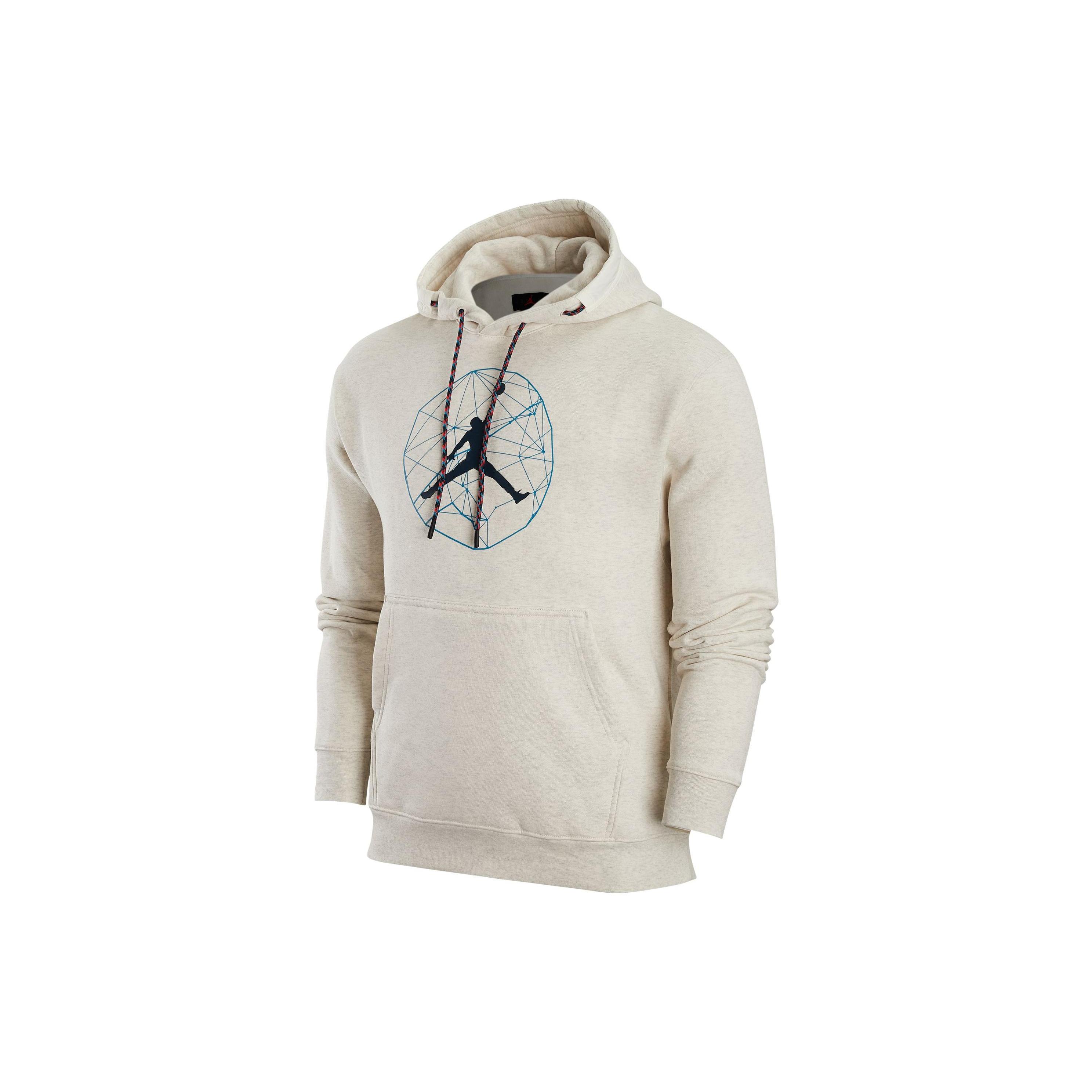 Jordan ESSENTIALS Sweatshirts Men s Oat Hooded Moderate Regular DX6595-141 XS