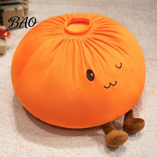 Plüsch-Knödelkissen Niedliches Wurfkissen, Weiches gefülltes Essensspielzeug für Kinder Erwachsene, Verspieltes Geschenk Dekorative Cartoon-Brötchenkissen Schlafzimmer Sofa Wohnzimmer