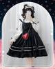 JIURUN Long Sleeve Lolita Gothic Mori Plus Jumper Bowknot Long Dress, Lolita, Cosplay, Anime, Girl, Size, Dress, Cross-dressing, Lolita, Gothic,