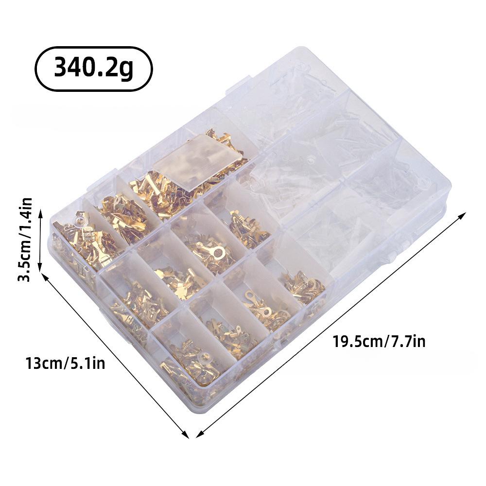 1000 STÜCKE Gold, Kaltgepresst Stecker 2,8/4 8/6,3mm Ring Terminal Block Anschluss