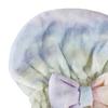 Super Absorbent Hair Towel Wrap Microfiber Hair Drying Cap with Bow Soft Hair Turban Wrap Bath Cap for Curly Short Long Wet Hair