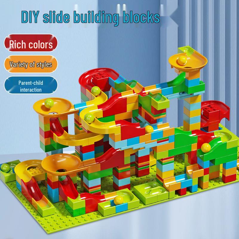Large Particle Building Blocks for 3-6 Year Olds - Compatible with Lego, DIY Educational Toy Set for Early Childhood Development