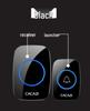 Wireless Waterproof Doorbell with Flash Alert & Elderly Pager - Battery Operated, No Plug Needed