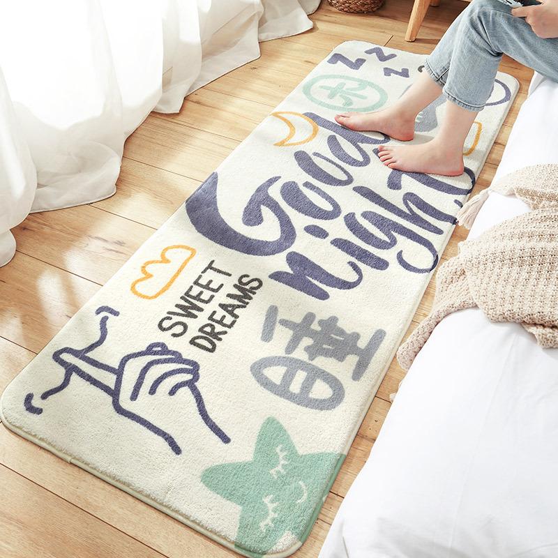 Faux Cashmere Bedside Bedroom Living Room Carpet Indoor Carpet Floor Mat Whole Non-slip Sofa Cushion