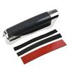 Vehicle Interior Hand Brake Protector with Carbon Fiber Pattern and Chrome Plated ABS Shell for Broad Model Coverage