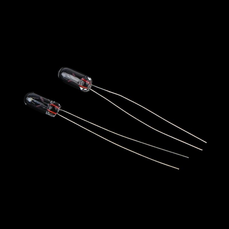 50 Stück 3 mm 12 V Edison Miniatur Neon Kontrolllampe Glühbirne