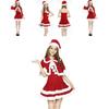 Deluxe Christmas Santa Claus Adult Female Performance Skirt Set