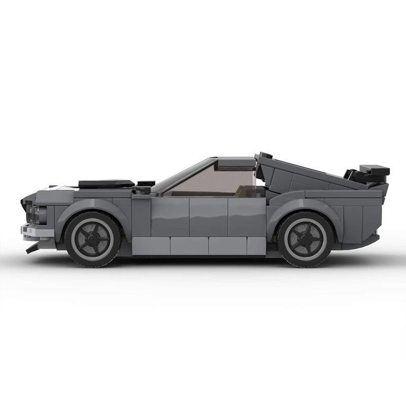 Assembled Building Blocks MOC-1969 Small Particles Assembled Retro Ford Mustang BOSS 302 Toy Car Model