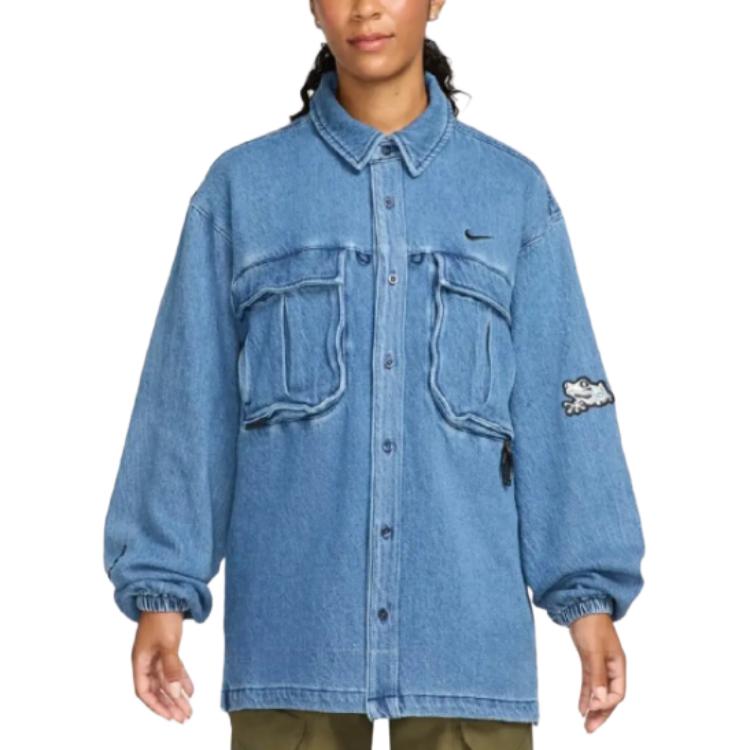 New Nike X Nocta Opal Lily Pad Denim Shirt FZ3261-486