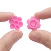 100/200/500pcs Eyelash Extension Pink Flower Glue Delay Cup Tattoo Adhesive Pigment Holders Grafting Eye Lashes Holding Trays