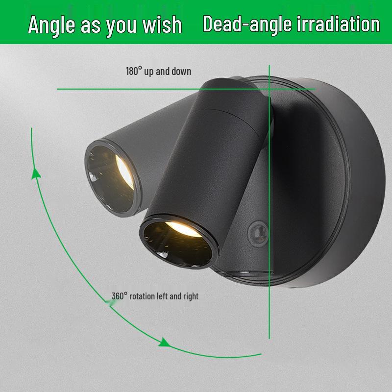 Wire-Free Charging Wall Lamp: Modern Magnetic Adjustable Spotlight & Night Light