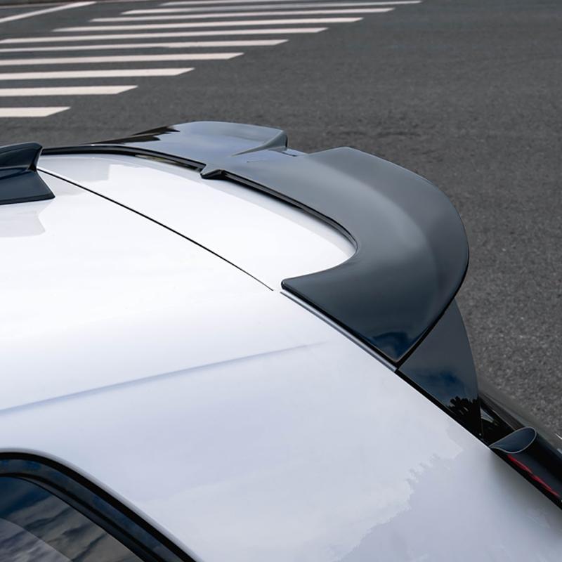 For VW Golf 8 MK8 8.5 GTI GTD R TSI TDI 2019 To 2026 Oettinger Style Car Rear Roof Spoiler Wing Glossy Black Carbon Fiber Look
