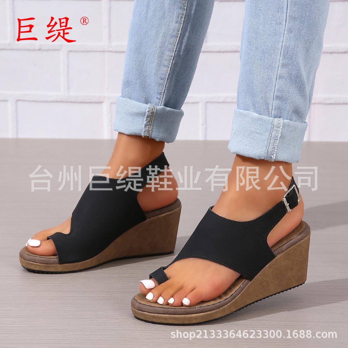 

Juti has sufficient stock in 2019 new wish Amazon foreign trade 35-43 large size light sole sandals women 35 чёрный
