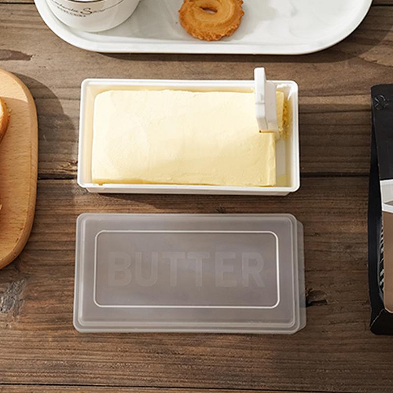 Portable Solid Butter Cutting Storage Box Kitchen Accessories Refrigerator Fresh Keeping Box Breakfast Cheese Fresh-Keeping Box
