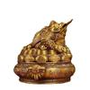 Brass Cornucopia Golden Toad Ornaments Crafts Home Store Living Room Office Opening Gifts Decorations
