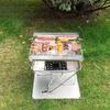 Portable Stainless Steel Campfire & BBQ Grill