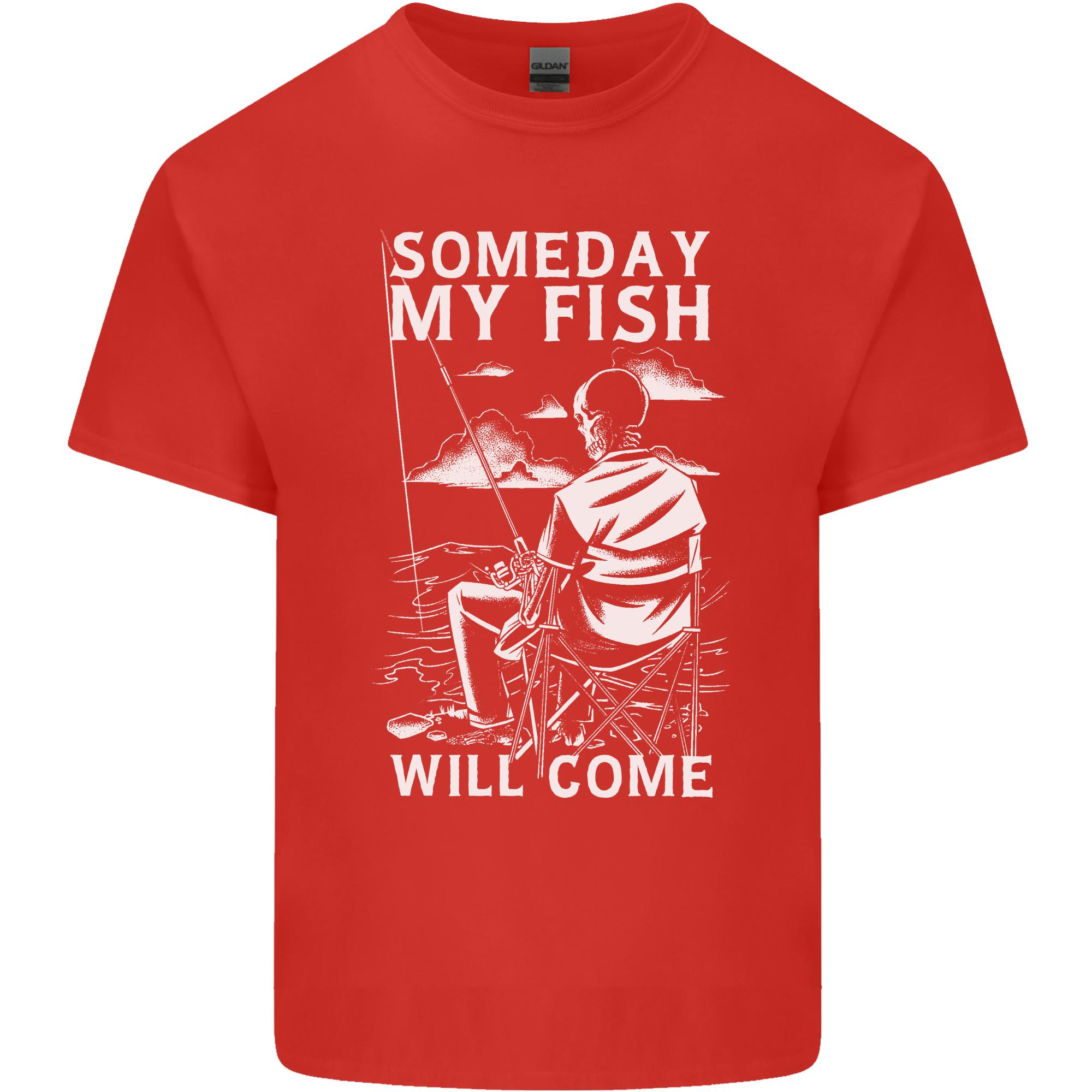 My Fish Will Come Funny Fishing FisherUnisex Unisexs Light Cotton TShirt S