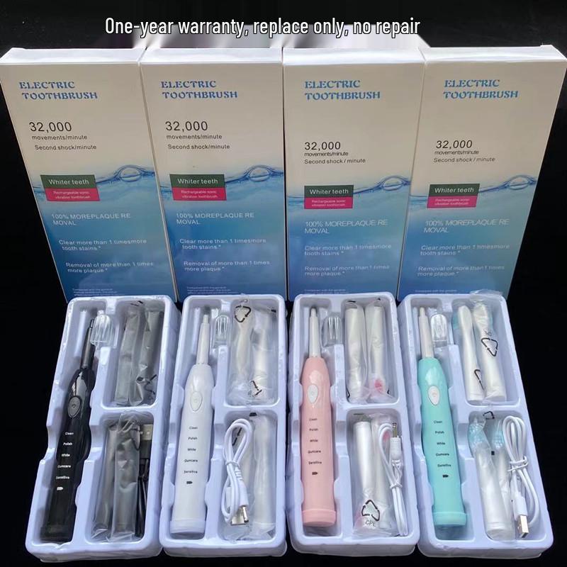 Waterproof Sonic Electric Toothbrush: USB Rechargeable, Soft Bristles, 5 Modes, Suitable for Couples