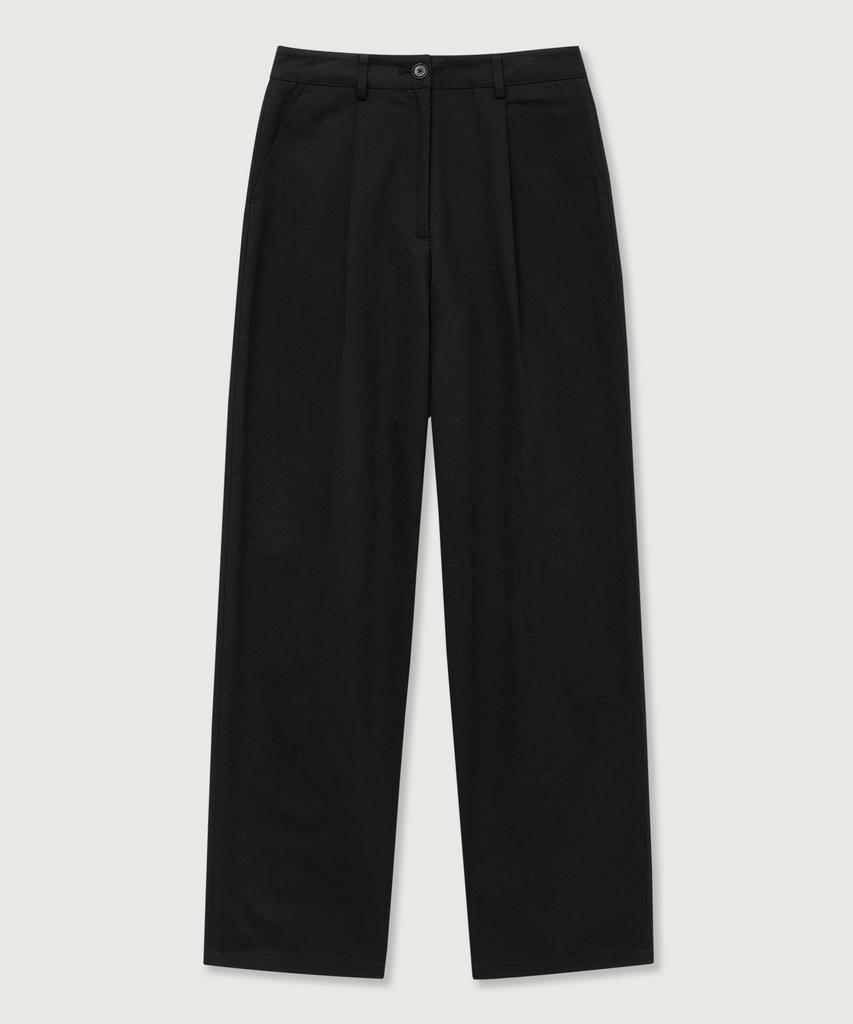 THEKNITCOMPANY (W) Soft Cotton One-Pleat Pants 3 Colors
