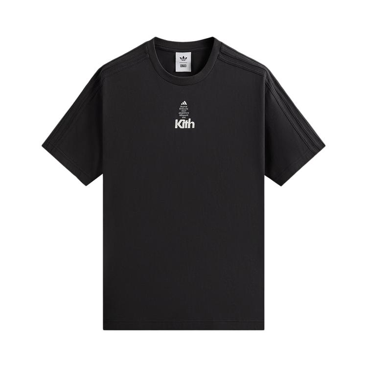 

Kith For Adidas Football Short-Sleeve Tee Black Men Tops JX4129 S