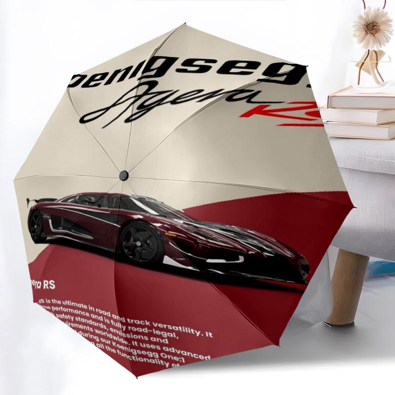 Godzilla Koenigsegg Jesko: Power Precision Folding umbrella 8 paraphenoid bones Umbrella Umbrella Sun umbrella Umbrella