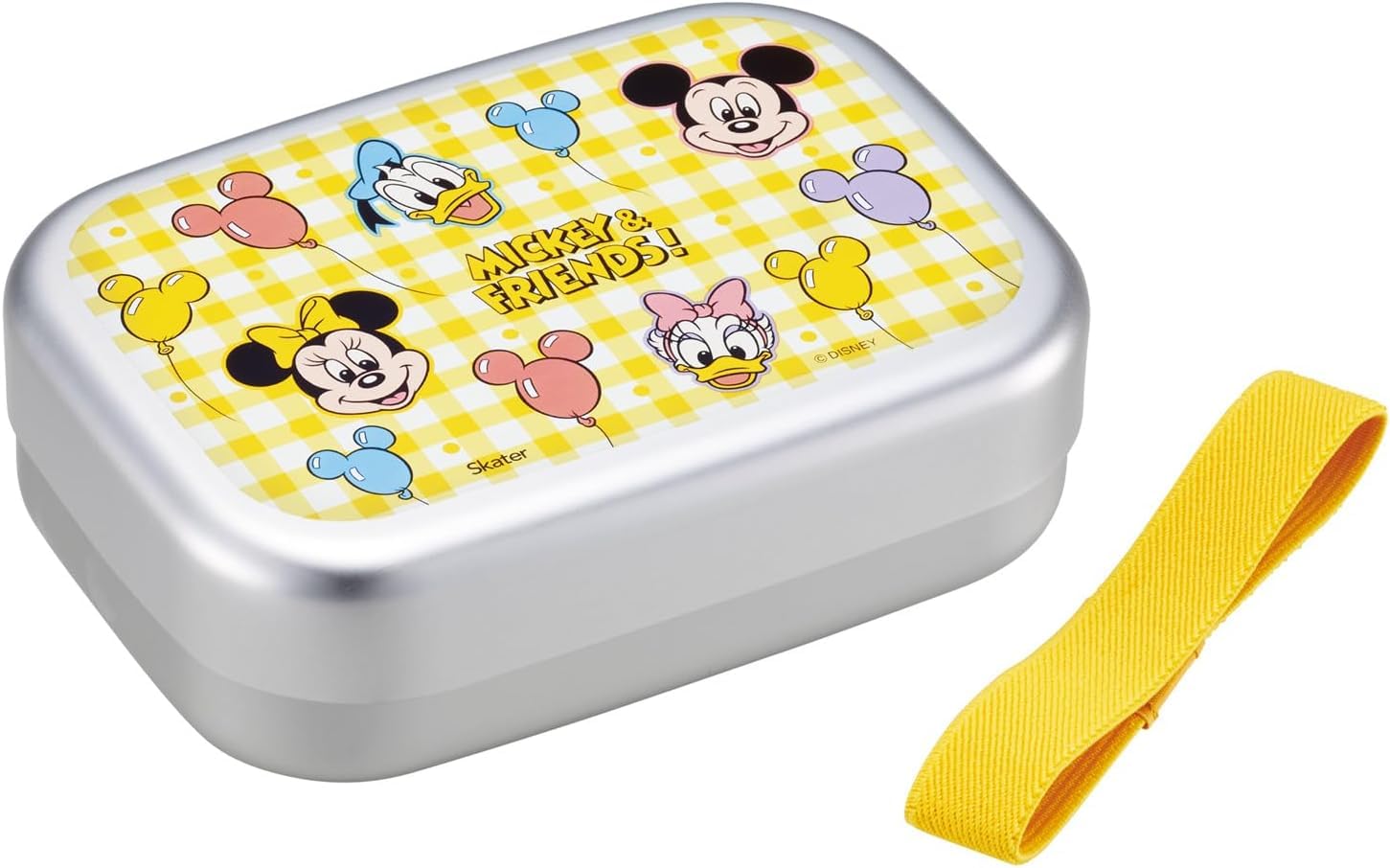 

Skater Aluminum Lunch Box for Warmer with Lunch Made in Disney Mickey Friends Balloon Children, 370ml, Compatible, Belt, Japan, & Design, ALB5NV-A