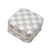 Elegant Small Jewelry Box Double Layer Portable Case PU Texture Jewelry Display Accessories Suitable for Daily Use