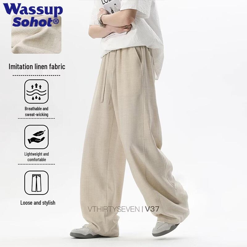 Wassup Sohot Men s Retro Casual Apparel 2XL
