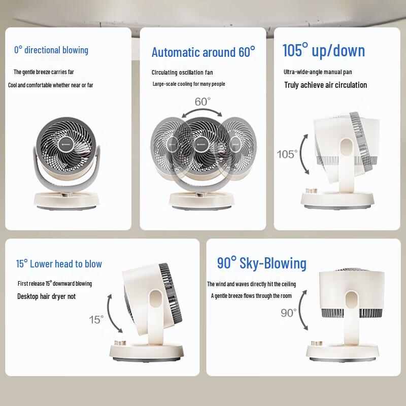 AIRMATE FA15-X105 DC Air Circulator Fan