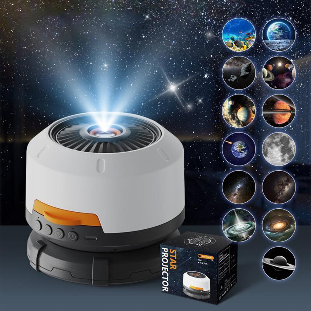 Globe gift usb desk lamp hd focus night light bedroom full sky starry night light ambient projection light