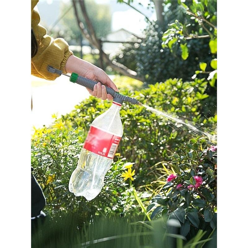 High Pressure Garden Sprayer Nozzle, Adjustable Spray Head Replacement for Plastic Bottles