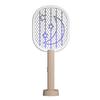 Fly Racket 5W LED Rechargeable Bug Bat Electric Portable Pest Control Device, Star Moon, Green