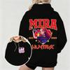 Women KPop Demon Hunters Hoodie with Mira Graphic Character Perfect for Autumn Winter Casual Wear  Fashionable Outdoor Pullover