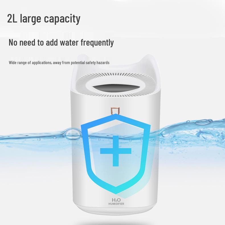 2L Silent Night Light Aromatherapy Humidifier for Home & Office