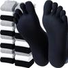 1/5Pairs Men's Five Toes Socks Breathable Anti Odor Five Finger Socks for Male White Black Sturdy Soft High Quality Mid Tube Sox