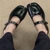 Značkové Mokasíny Trendy Tabi boty s dělenou špičkou Dámské Černé Tabis Pro Každodenní Život Elegantní Mary Jane boty Dámské Baleríny Zapatos De Mujer