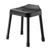 Jitsugyo Hook Bath Chair SH40 Black W35 X D32.7 X H44.1cm MIST Aluminum Legs Easy To Dry Hygienic Height 40cm 10275