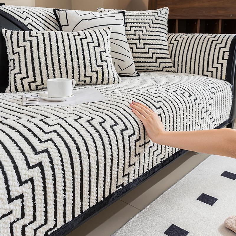 Premium Sense Simple Wind Sofa Cushion Universal In All Seasons New Sofa Seat Cushion Non-slip Cover Cover Cloth Towel