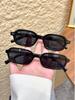 2Pcs Retro Square & Oval Frame Sunglasses Set, Simple Casual Stylish Accessories, Suitable for Street Photography, Driving