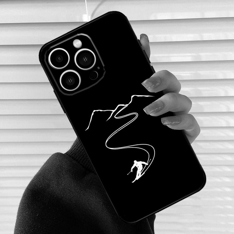 Skiing Snow Snowboard Ski Phone Cover For iPhone 16 15 12 11 13 14 Pro Max Mini X XR XS Max Plus Phone Case