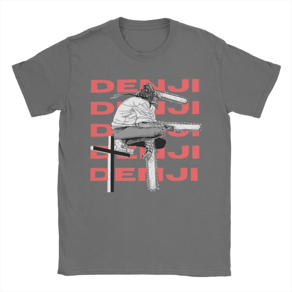 Denji Anime T Shirt for Men Women Cotton Fashion Male TShirts Round Neck Chainsaw Man Tee Shirt Short Sleeve Tops New Arrival