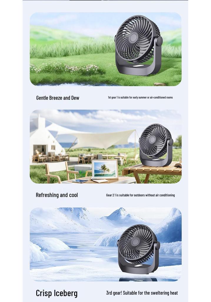 Mini USB Rechargeable High-Speed Desktop Fan: Portable and Powerful